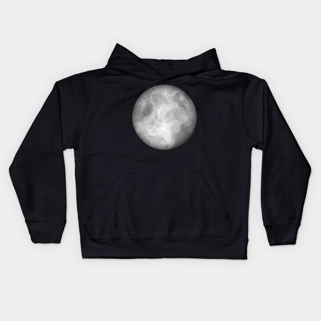 Silver Moon | Artwork Kids Hoodie by icantdrawfaces